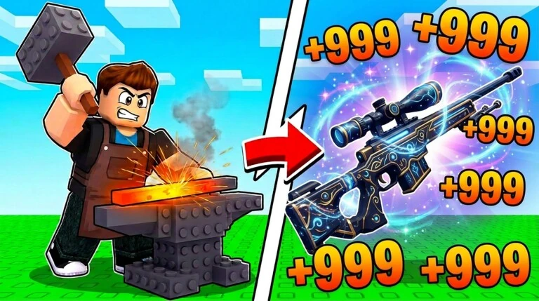 +1 Gun Forge Roblox game thumbnail