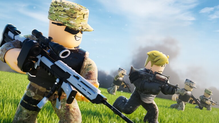 Base Battles Gun Shooting Roblox game thumbnail