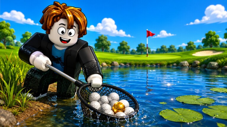 Clean The Golf Yard Roblox game thumbnail
