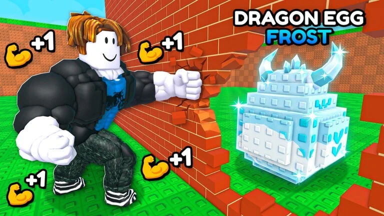 +1 Strength for Eggs Roblox game thumbnail