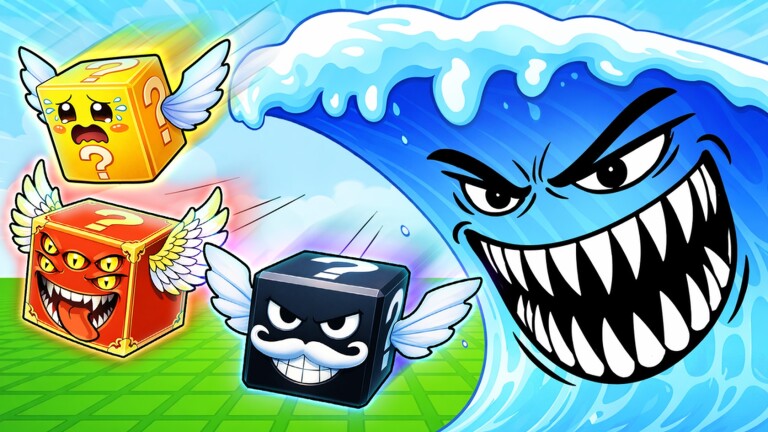 Tsunami Escape For Lucky Blocks Roblox game thumbnail